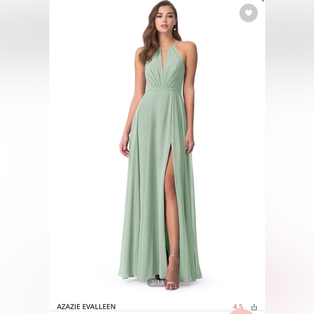 Azazie Evalleen Bridesmaid Dress, Agave
